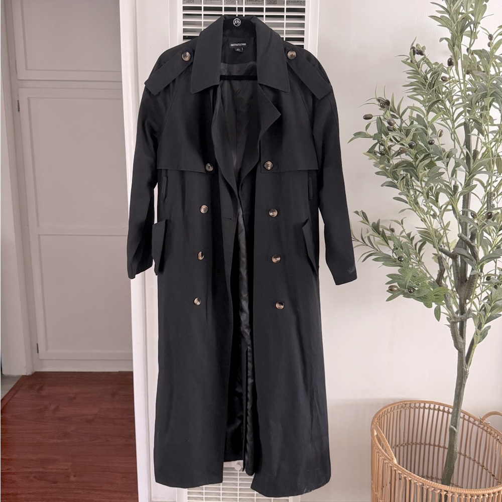 Pretty Little Thing | Long Trench Coat